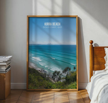 Kirra Beach Wall Art Print Gold Coast QLD - Travel Wall Art
