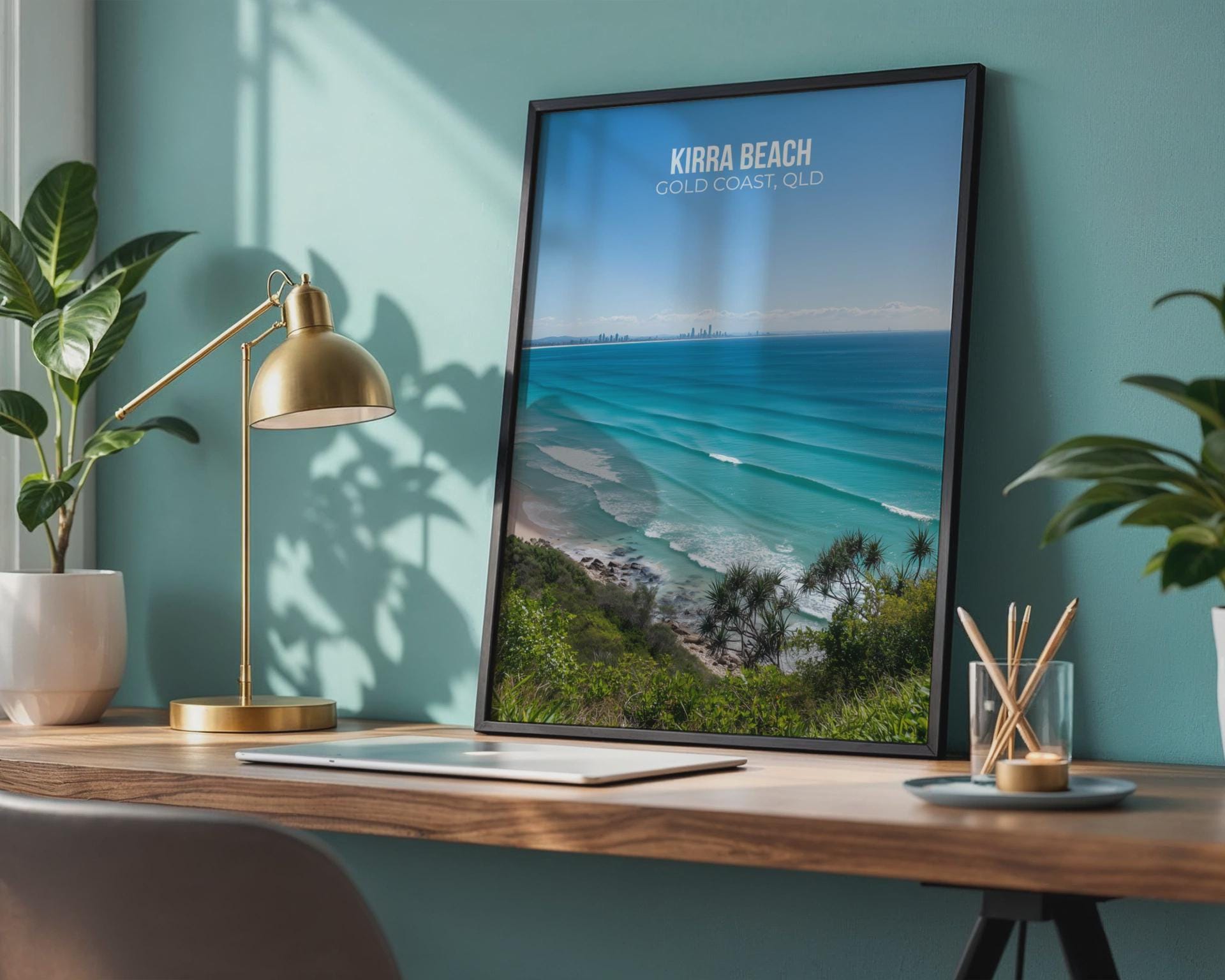 Kirra Beach Wall Art Print Gold Coast QLD - Travel Wall Art