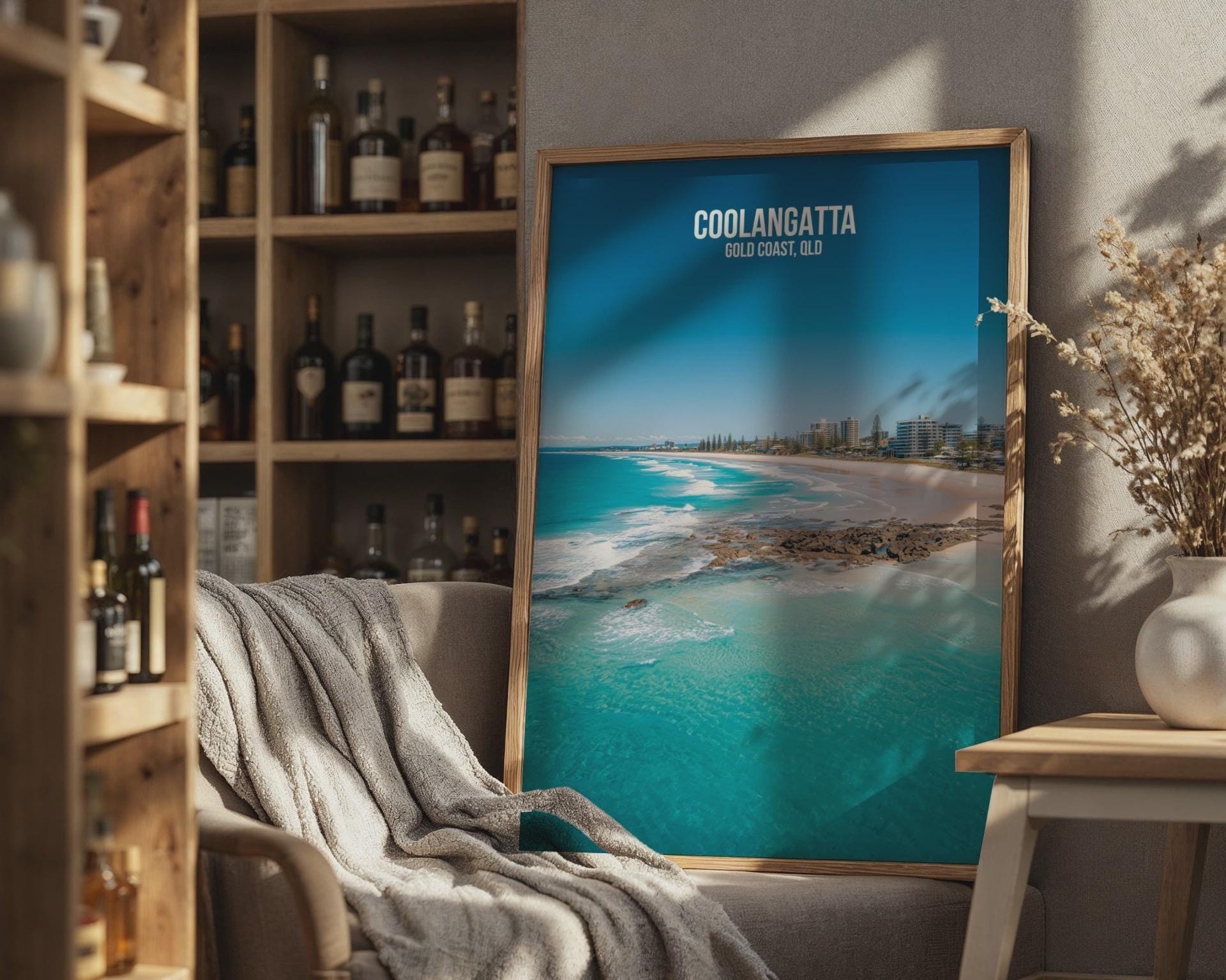 Coolangatta Gold Coast Poster Print Wall Art - Travel Wall Art