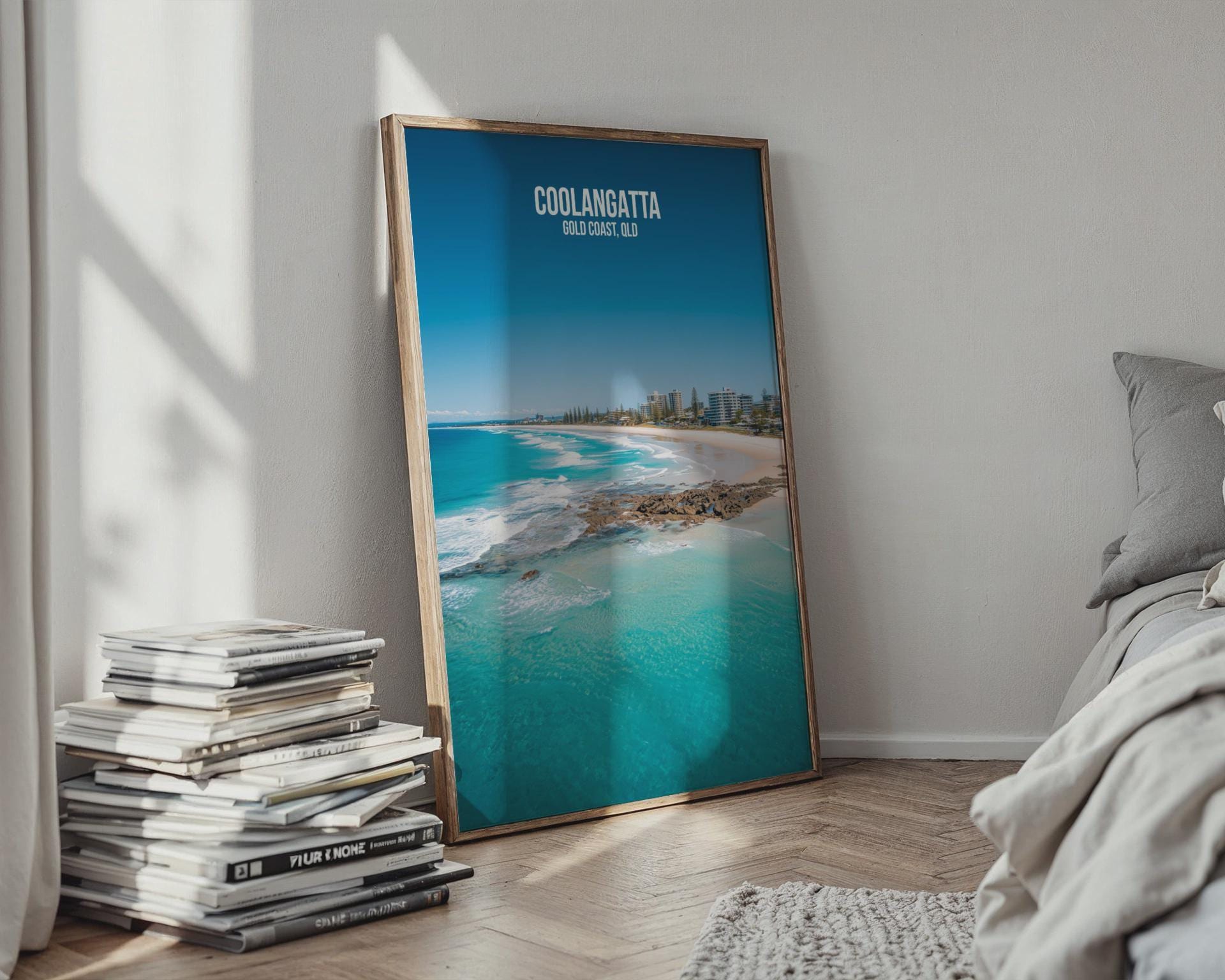 Coolangatta Gold Coast Poster Print Wall Art - Travel Wall Art