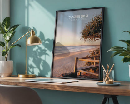 Sunshine Coast QLD Australia Print Coastal Wall Art - Travel Wall Art