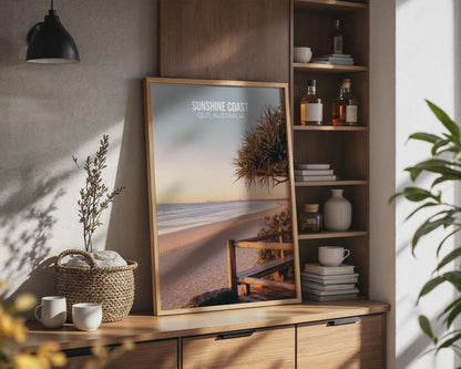 Sunshine Coast QLD Australia Print Coastal Wall Art - Travel Wall Art