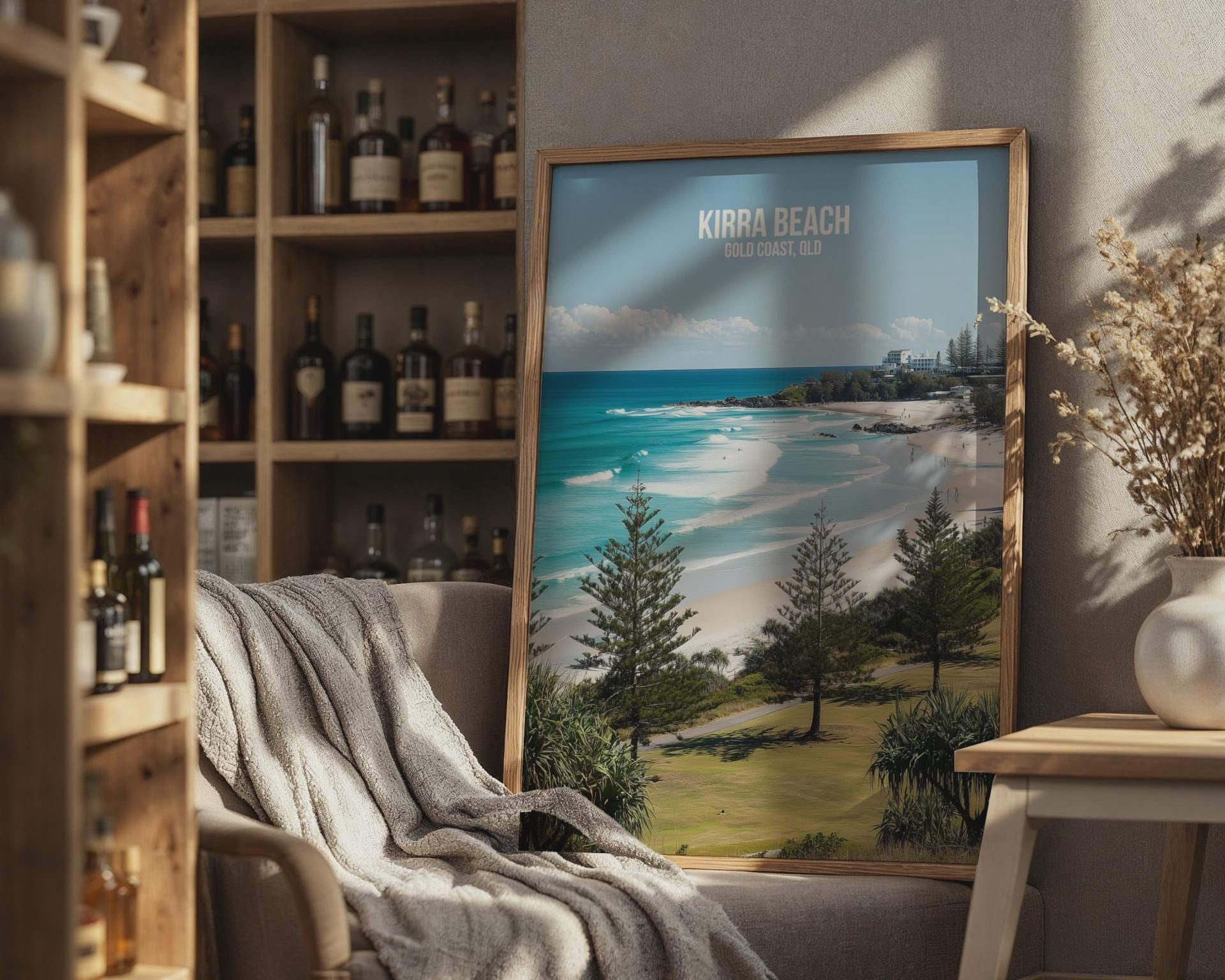 Kirra Beach Wall Art Gold Coast QLD Print - Travel Wall Art
