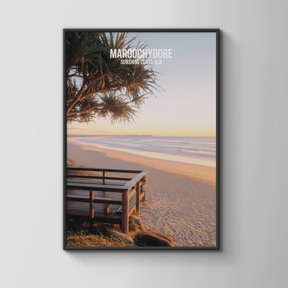 Maroochydore Beach Wall Art Sunshine Coast Print - Travel Wall Art