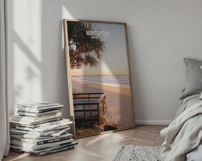 Maroochydore Beach Wall Art Sunshine Coast Print - Travel Wall Art