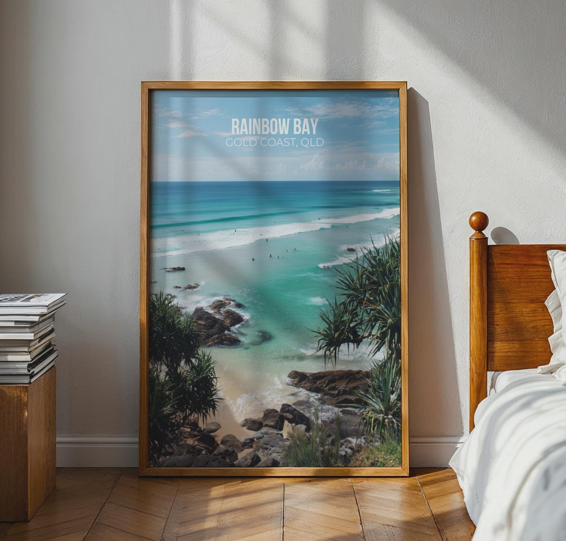 Rainbow Bay Gold Coast QLD Poster Wall Art - Travel Wall Art