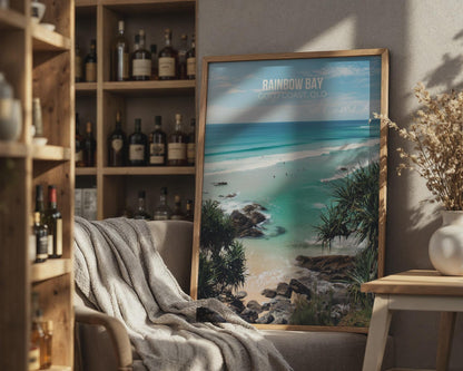 Rainbow Bay Gold Coast QLD Poster Wall Art - Travel Wall Art