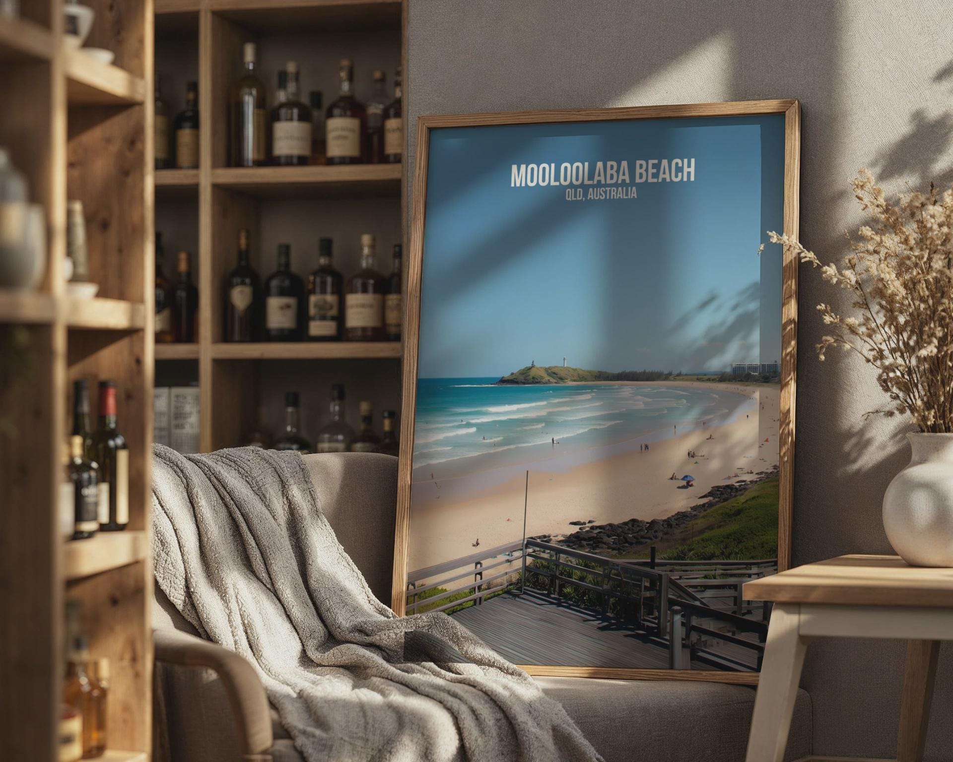 Mooloolaba Beach Wall Art Print Queensland Australia - Travel Wall Art