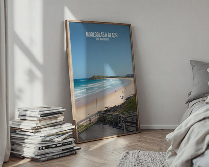 Mooloolaba Beach Wall Art Print Queensland Australia - Travel Wall Art