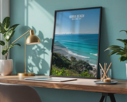 Kirra Beach Wall Art Gold Coast QLD Print - Travel Wall Art
