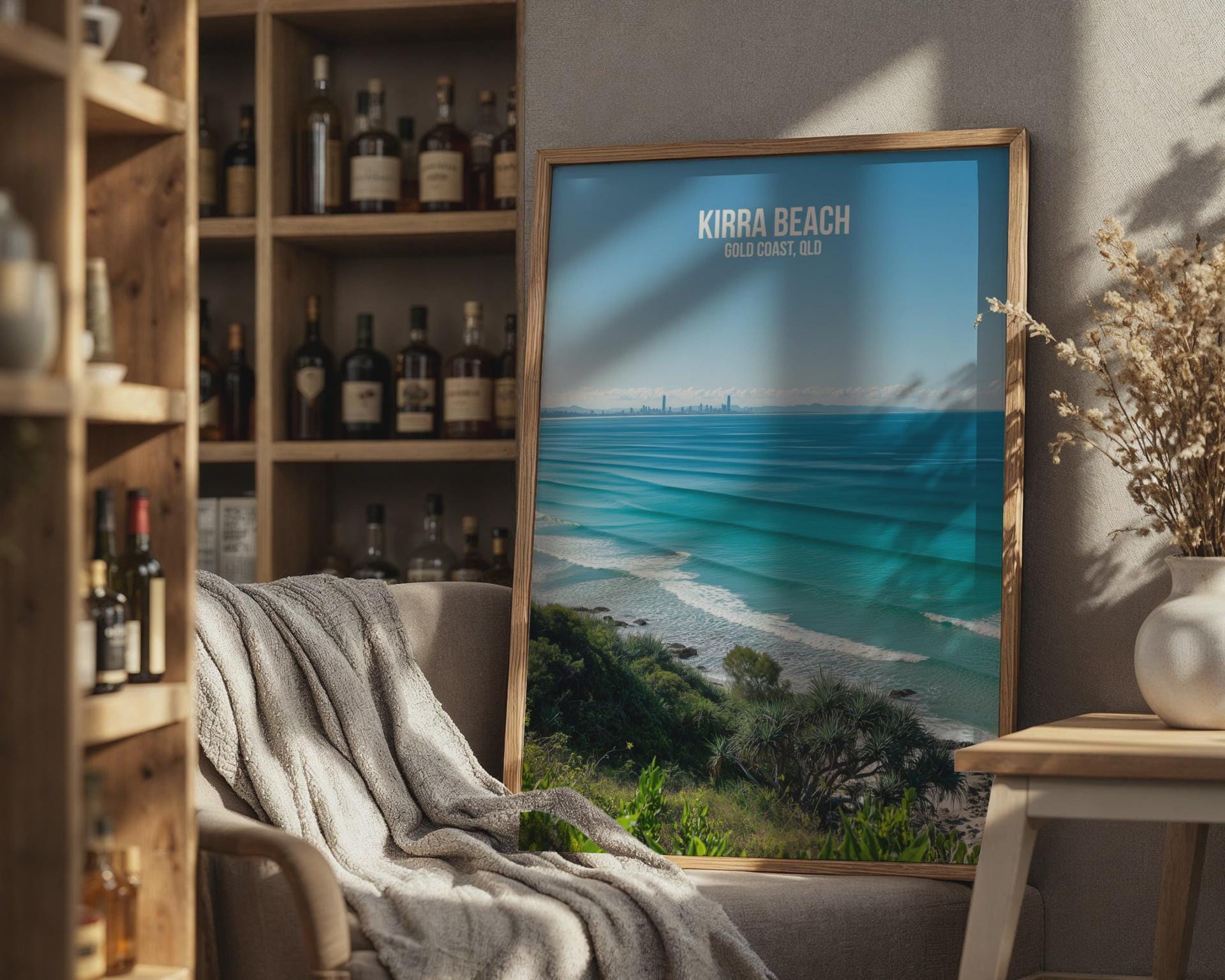 Kirra Beach Wall Art Gold Coast QLD Print - Travel Wall Art