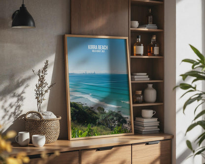 Kirra Beach Wall Art Gold Coast QLD Print - Travel Wall Art