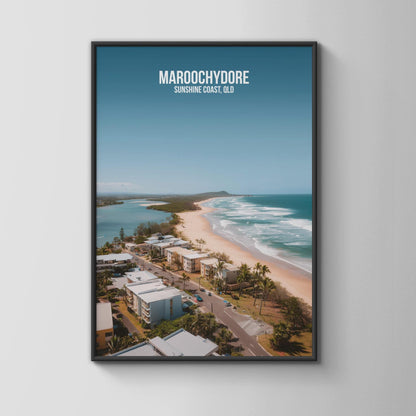 Maroochydore Beach Wall Art Sunshine Coast Queensland Poster - Travel Wall Art