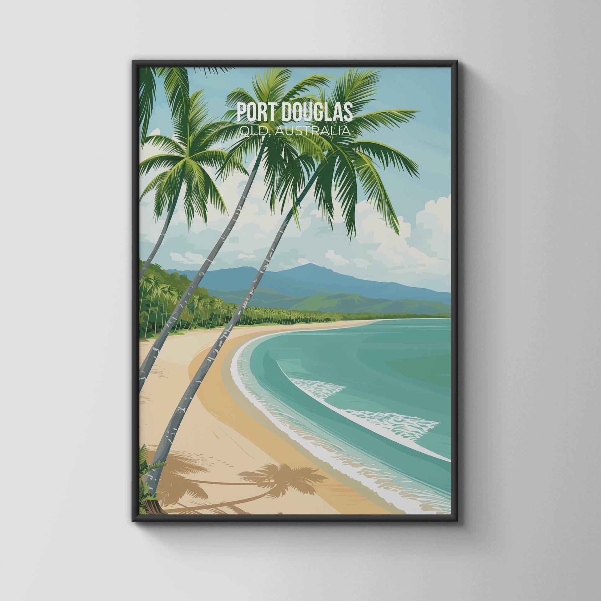 Port Douglas Beach Poster Art Print - Travel Wall Art