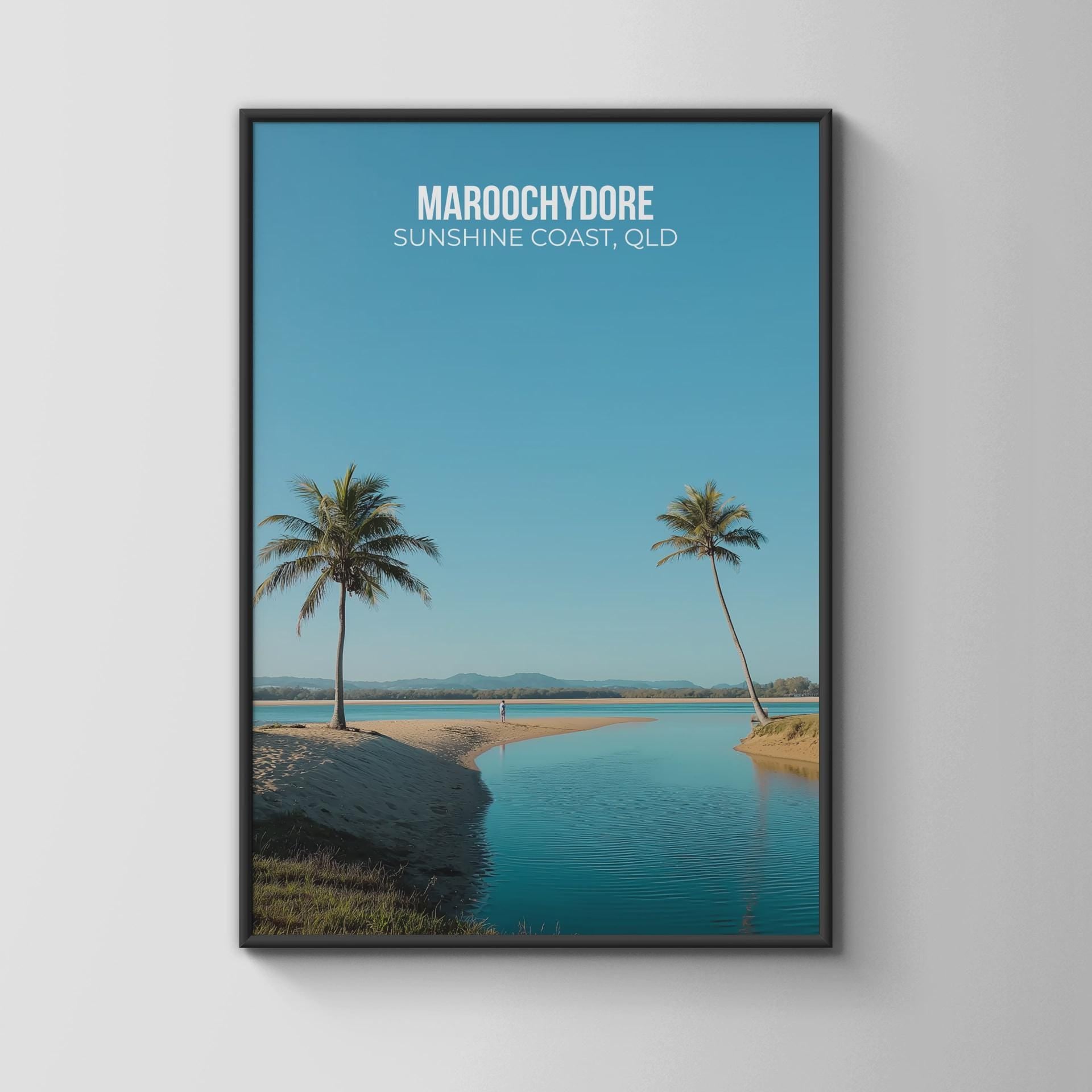 Maroochydore Sunshine Coast Poster Art Print - Travel Wall Art