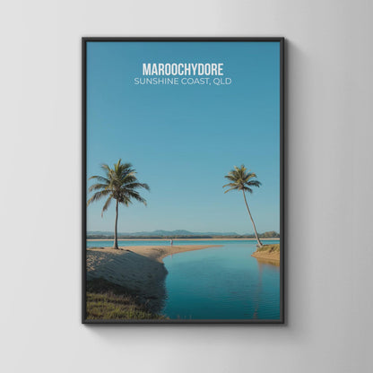 Maroochydore Sunshine Coast Poster Art Print - Travel Wall Art