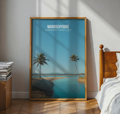 Maroochydore Sunshine Coast Poster Art Print - Travel Wall Art