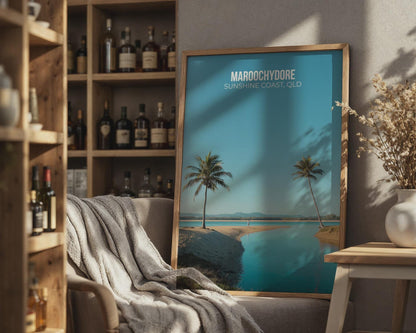 Maroochydore Sunshine Coast Poster Art Print - Travel Wall Art
