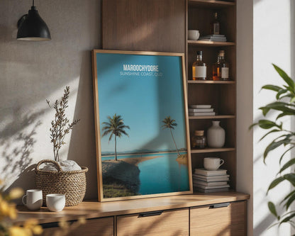 Maroochydore Sunshine Coast Poster Art Print - Travel Wall Art