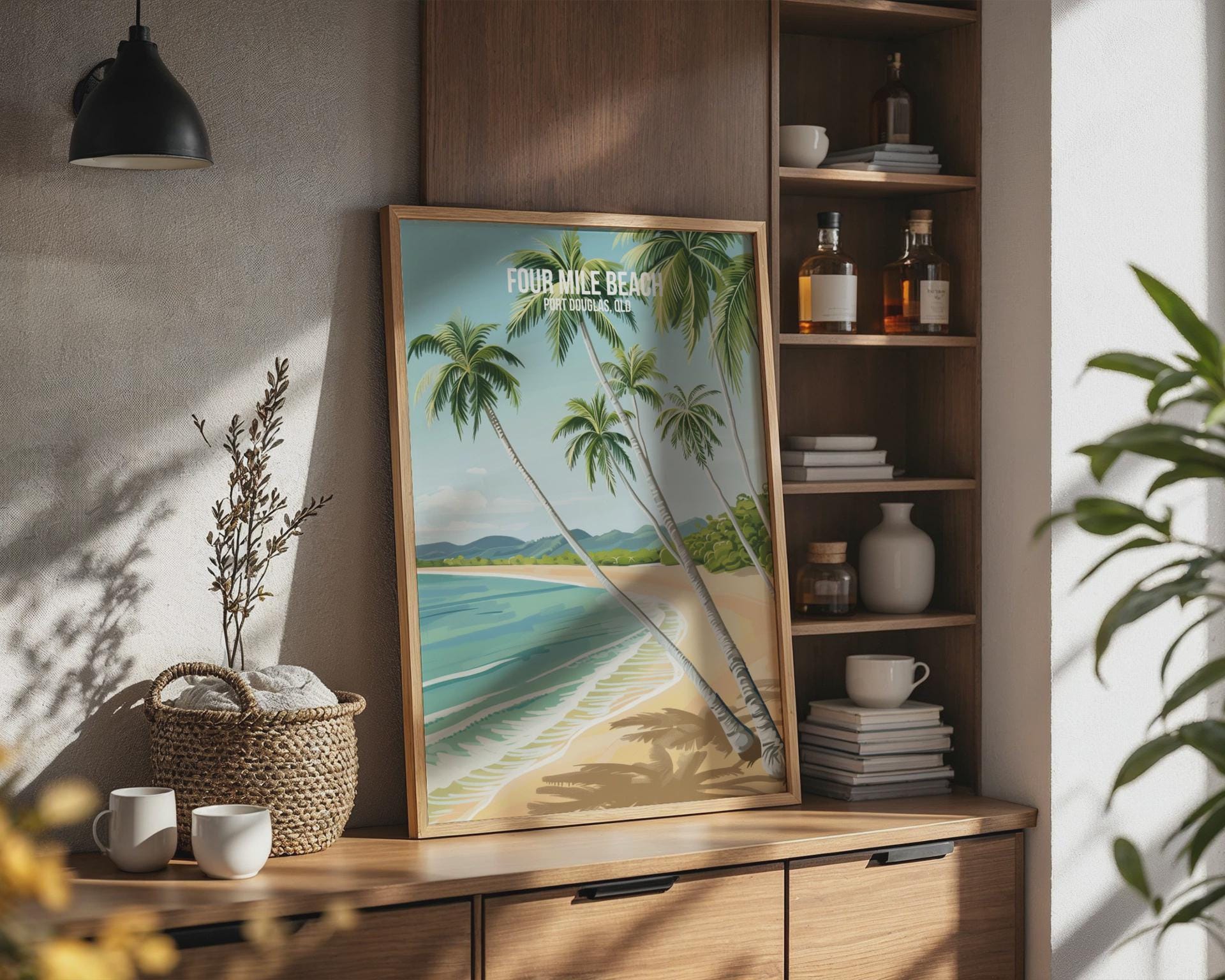 Four Mile Beach Poster Port Douglas QLD Wall Art - Travel Wall Art