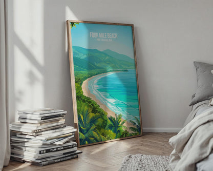 Four Mile Beach Port Douglas Poster Coastal Art - Travel Wall Art