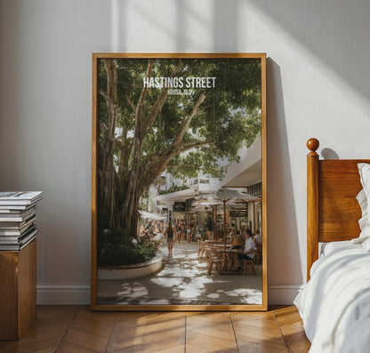 Hastings Street Noosa QLD Art Print Coastal Scene - Travel Wall Art