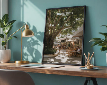 Hastings Street Noosa QLD Art Print Coastal Scene - Travel Wall Art