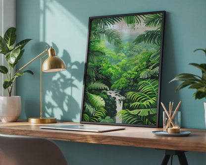 Daintree Rainforest Print Wall Art Cairns QLD Tropical Landscape - Travel Wall Art