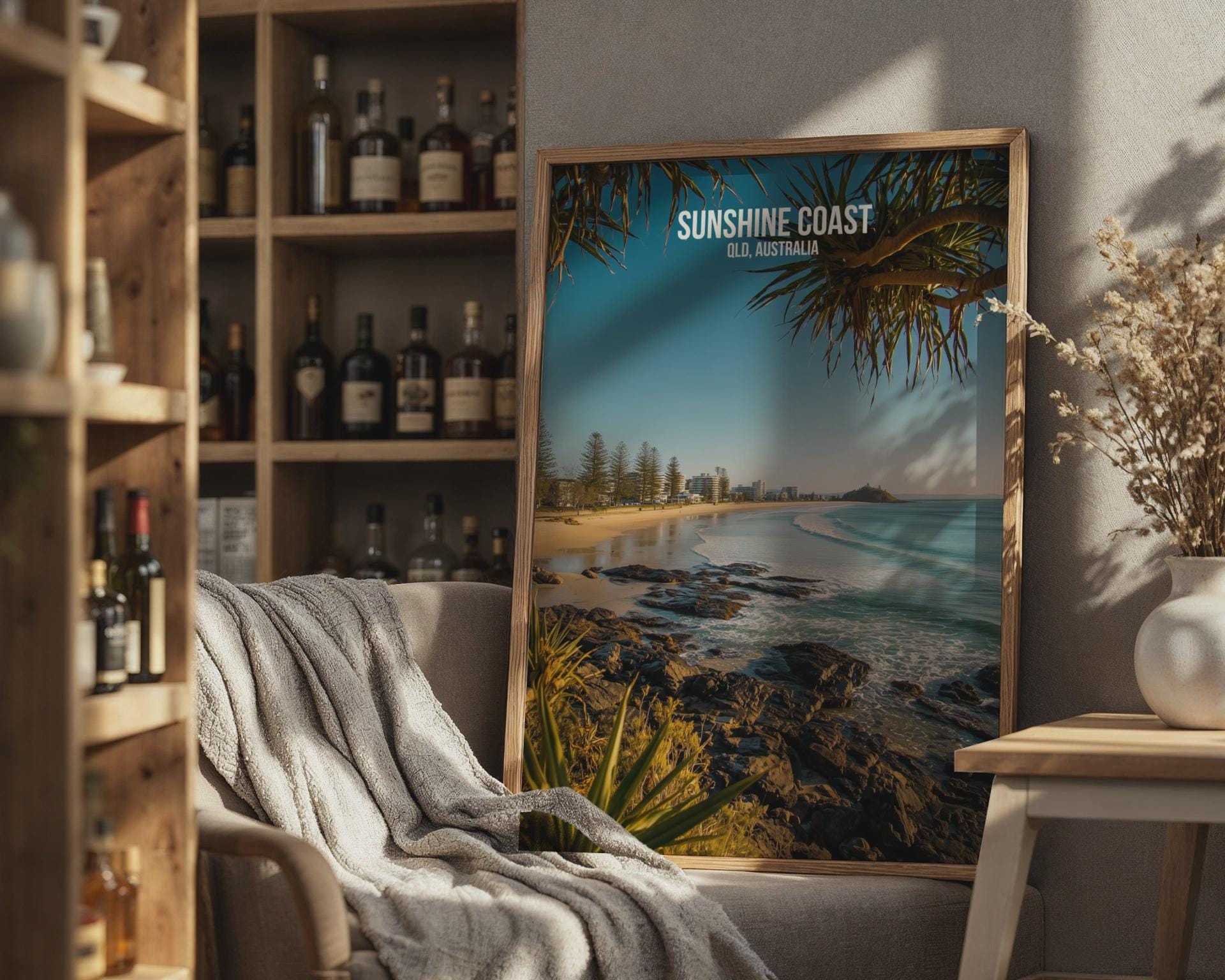 Coastal Wall Art Sunshine Coast QLD Australia Print - Travel Wall Art
