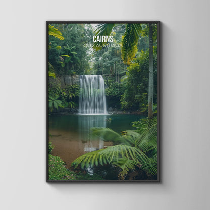 Cairns Waterfall Print Wall Art - Travel Wall Art