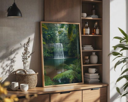 Cairns Waterfall Print Wall Art - Travel Wall Art