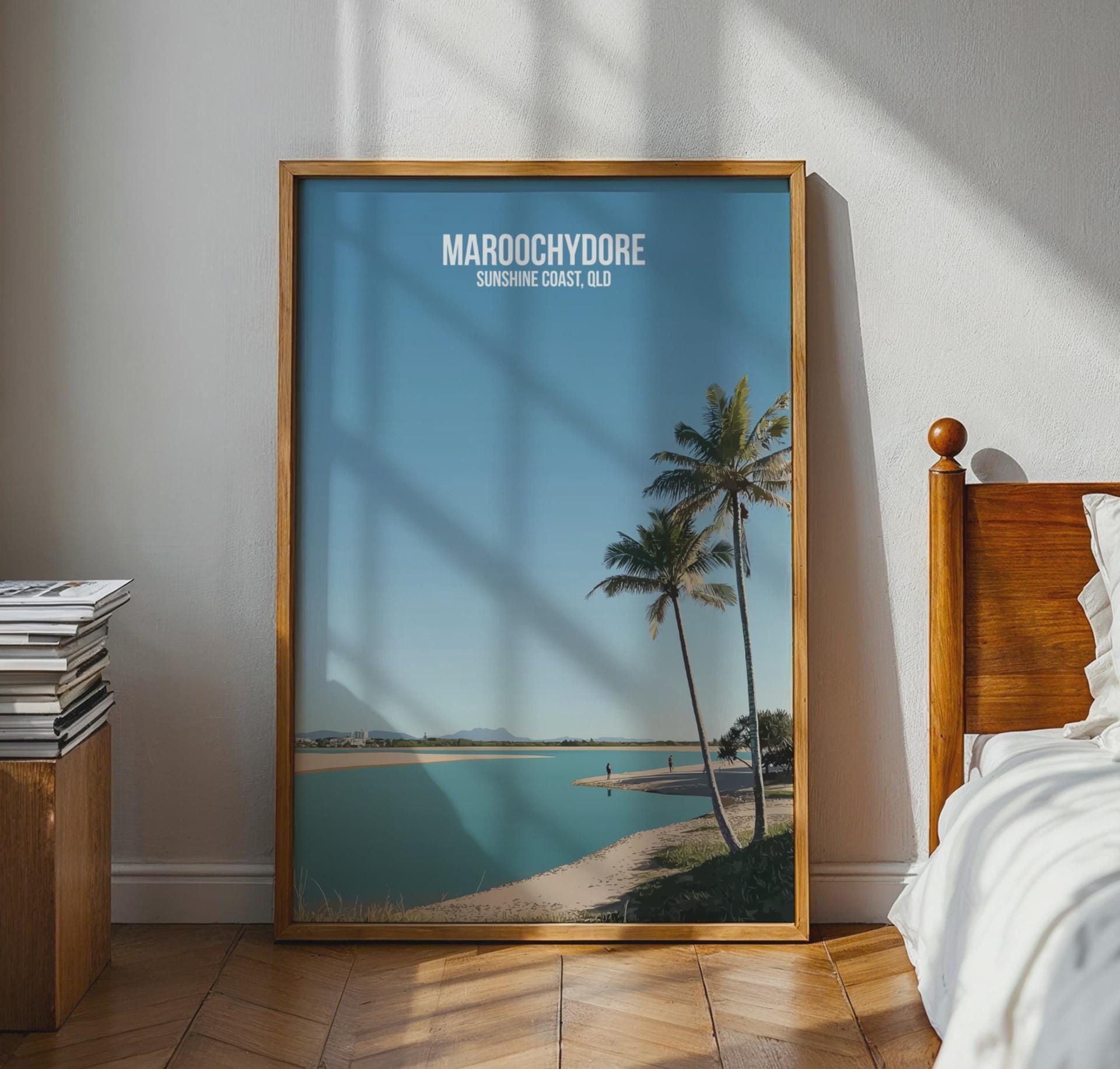 Maroochydore Beach Wall Art Sunshine Coast Poster - Travel Wall Art