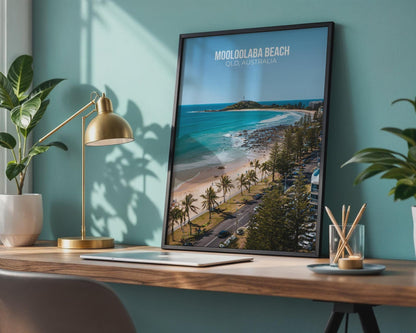 Mooloolaba Beach QLD Australia Poster Wall Art - Travel Wall Art