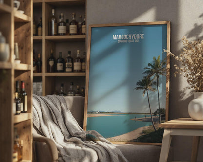 Maroochydore Beach Wall Art Sunshine Coast Poster - Travel Wall Art