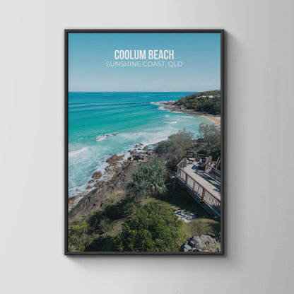 Coolum Beach Wall Art Print Sunshine Coast QLD - Travel Wall Art