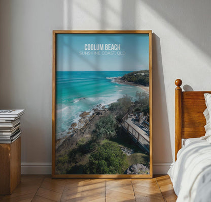 Coolum Beach Wall Art Print Sunshine Coast QLD - Travel Wall Art