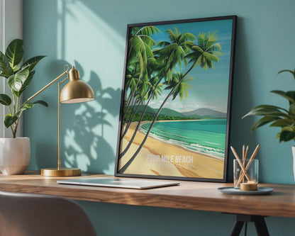 Four Mile Beach Poster Port Douglas Art Print - Travel Wall Art