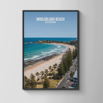 Mooloolaba Beach Poster QLD Australia Wall Art - Travel Wall Art