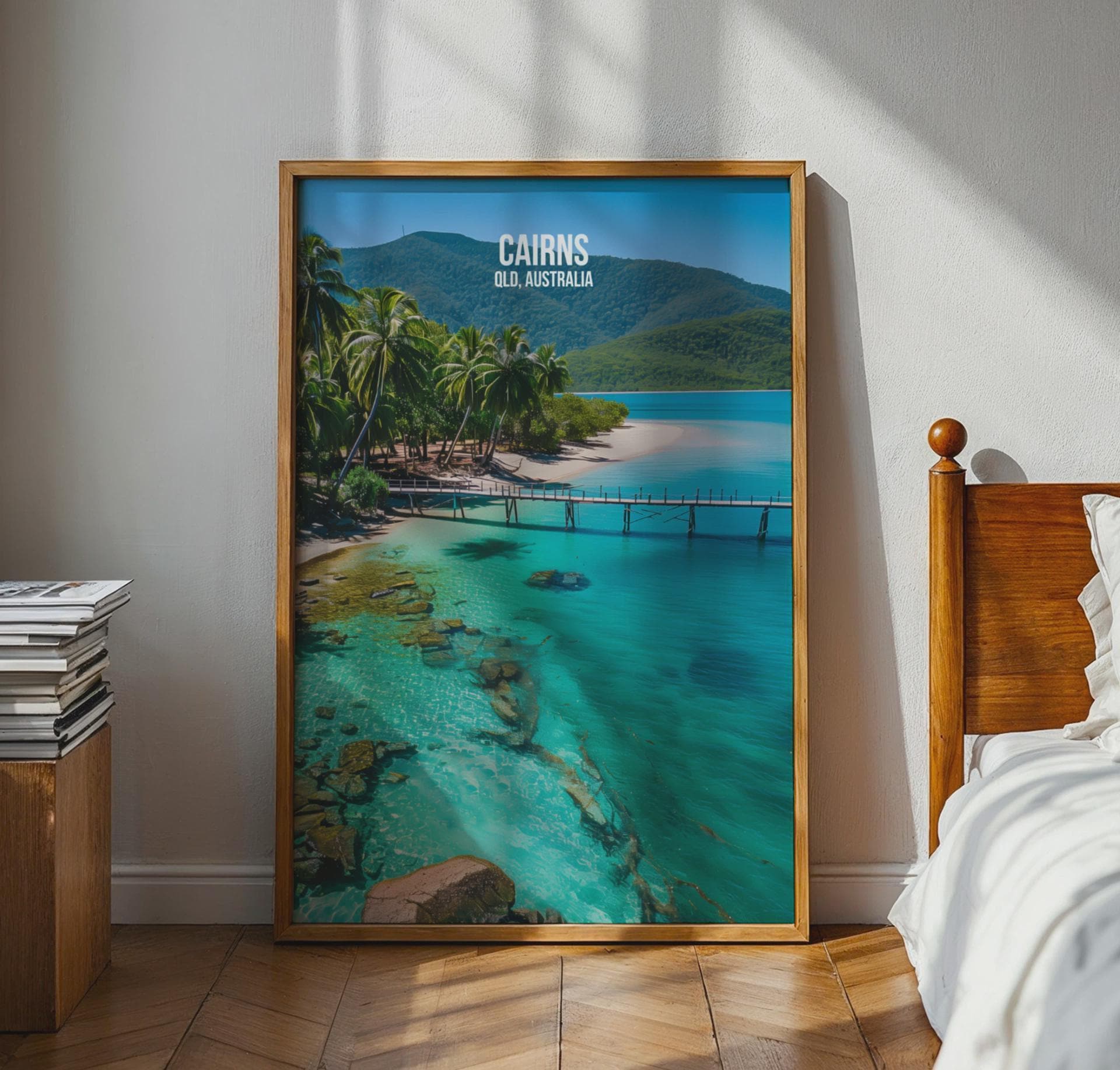 Cairns QLD Australia Travel Poster Print Wall Art - Travel Wall Art
