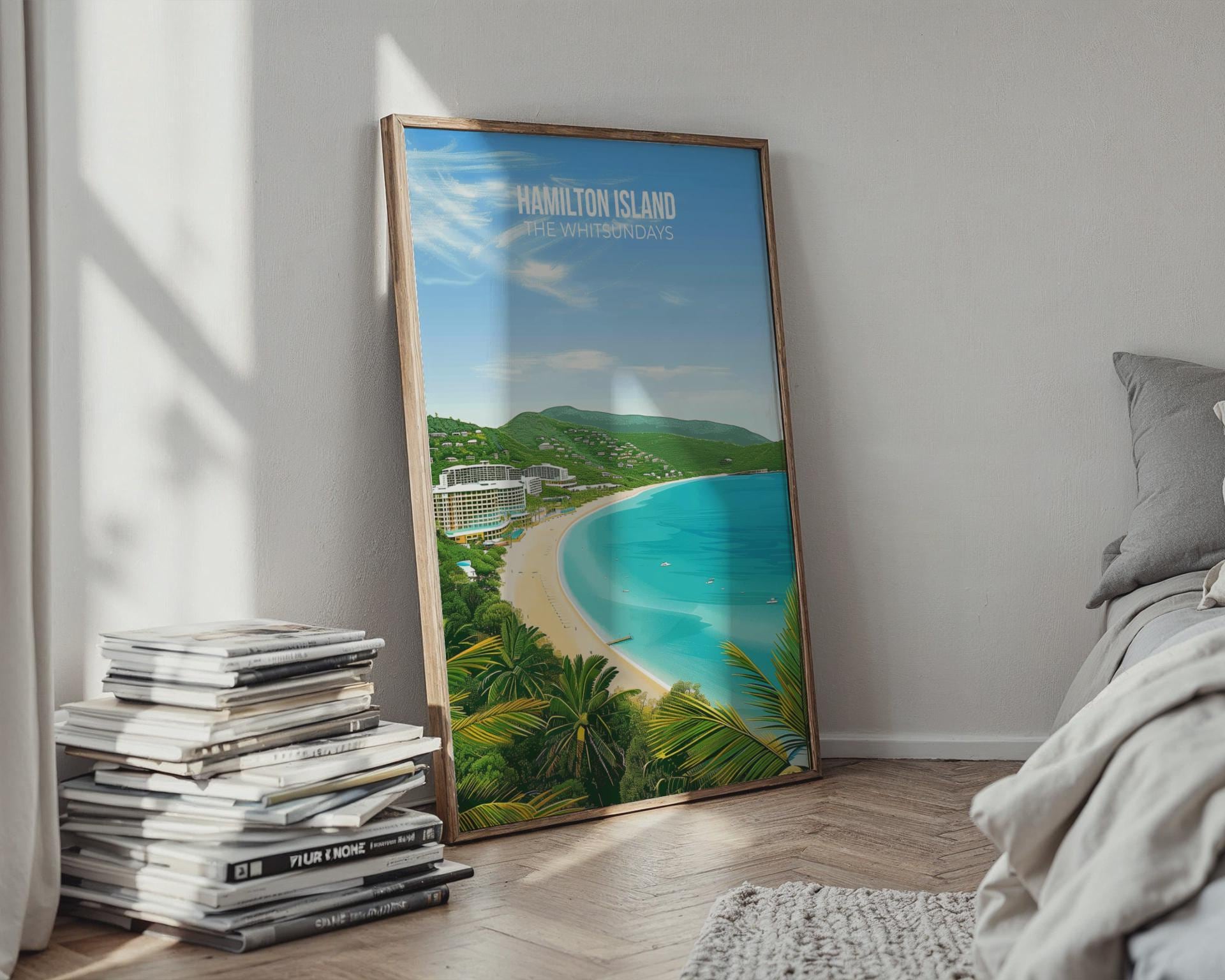 Hamilton Island Whitsundays Poster Wall Art - Travel Wall Art