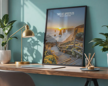 Twelve Apostles Wall Art Coastal Landscape Print - Travel Wall Art