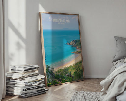 Magnetic Island QLD Art Print Coastal Landscape Poster - Travel Wall Art