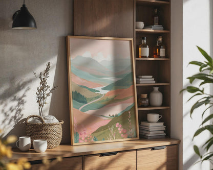 Scottish Highlands Landscape Poster Art - Travel Wall Art