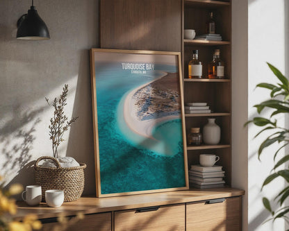 Turquoise Bay Exmouth WA Art Print Poster Wall Art - Travel Wall Art