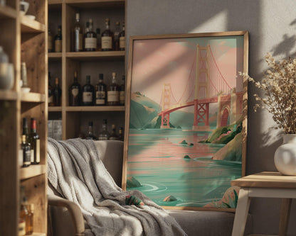 Golden Gate Bridge San Francisco Art Print - Travel Wall Art