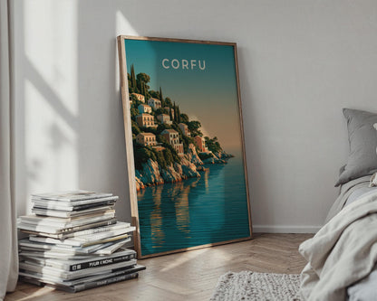 Corfu Coastal Artwork Print - Travel Wall Art