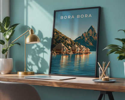Bora Bora Tropical Wall Art Scenic Print - Travel Wall Art
