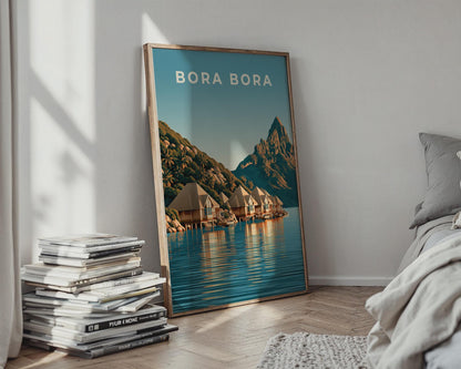Bora Bora Tropical Wall Art Scenic Print - Travel Wall Art