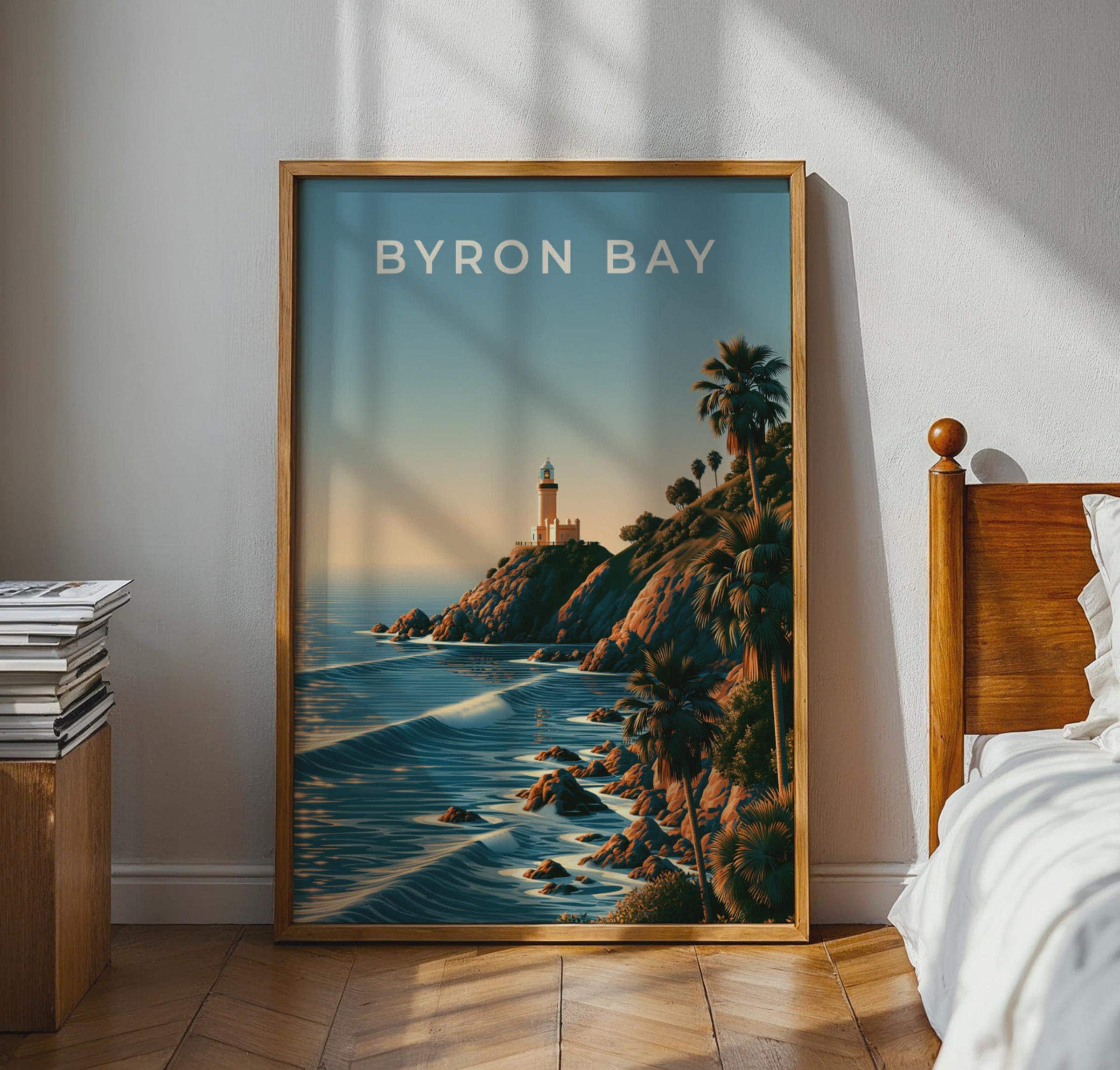 Byron Bay Coastal Wall Art Print - Travel Wall Art