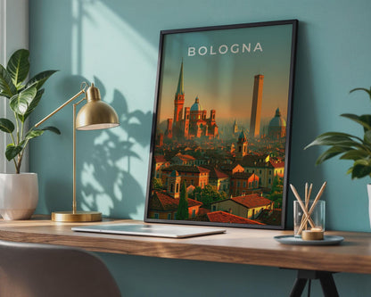 Bologna Cityscape Art Print - Travel Wall Art